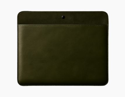 15" Genuine Leather MacBook Sleeve – ForestCraft Edition