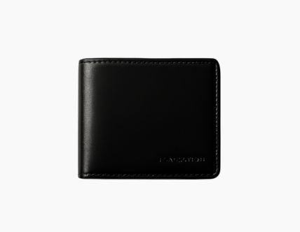 Black Leather Wallet – Slim, Minimalist